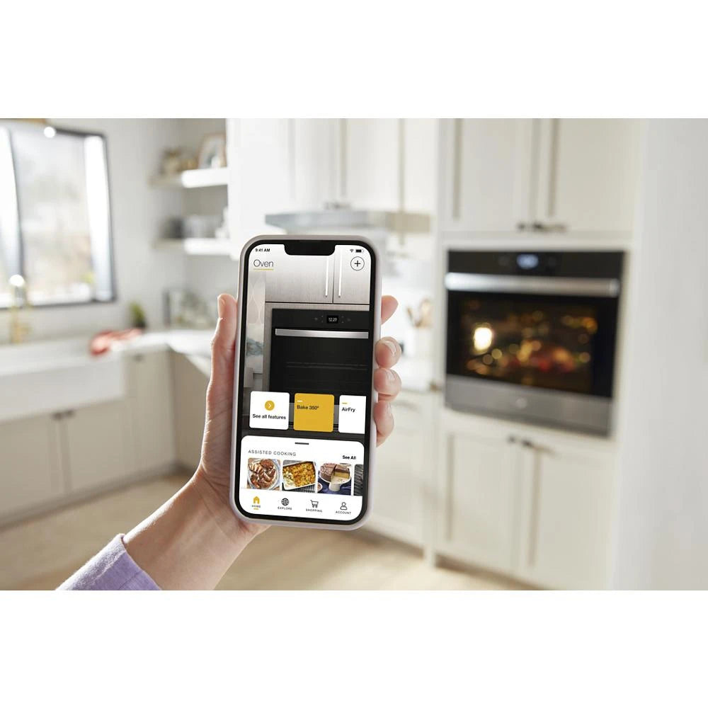 5.0 Cu. Ft. Single Wall Oven with Air Fry When Connected - (WOES5030LW)