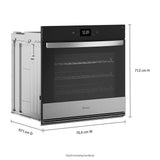 5.0 Cu. Ft. Single Smart Wall Oven with Air Fry - (WOES7030PZ)