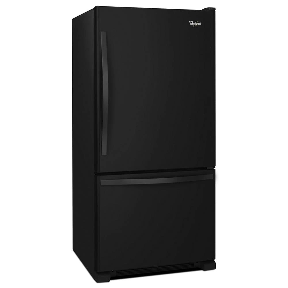 33-inches wide Bottom-Freezer Refrigerator with SpillGuard??? Glass Shelves - 22 cu. ft - (WRB322DMBB) - WHIRLPOOL