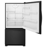 33-inches wide Bottom-Freezer Refrigerator with SpillGuard??? Glass Shelves - 22 cu. ft - (WRB322DMBB) - WHIRLPOOL