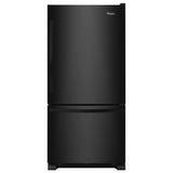 33-inches wide Bottom-Freezer Refrigerator with SpillGuard??? Glass Shelves - 22 cu. ft - (WRB322DMBB) - WHIRLPOOL