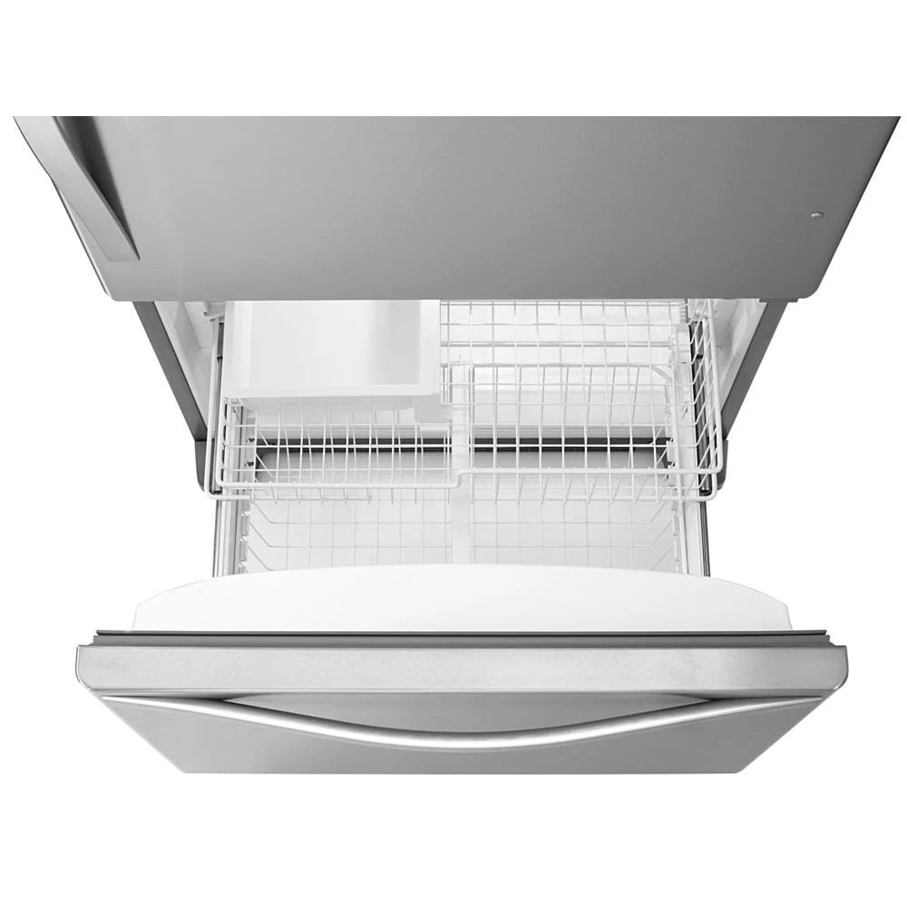 33-inches wide Bottom-Freezer Refrigerator with SpillGuard??? Glass Shelves - 22 cu. ft - (WRB322DMBM) - WHIRLPOOL