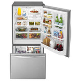 33-inches wide Bottom-Freezer Refrigerator with SpillGuard??? Glass Shelves - 22 cu. ft - (WRB322DMBM) - WHIRLPOOL