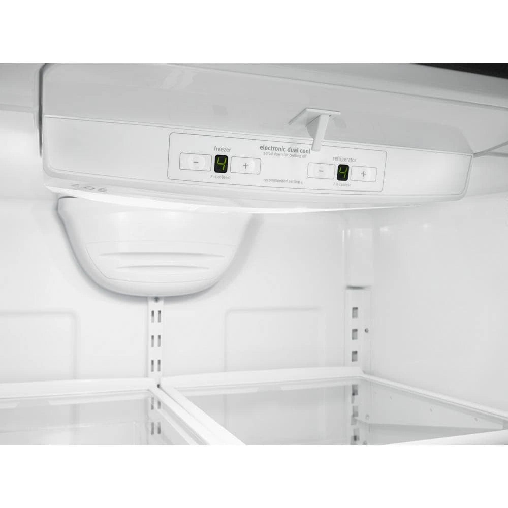 33-inches wide Bottom-Freezer Refrigerator with SpillGuard??? Glass Shelves - 22 cu. ft - (WRB322DMBM) - WHIRLPOOL