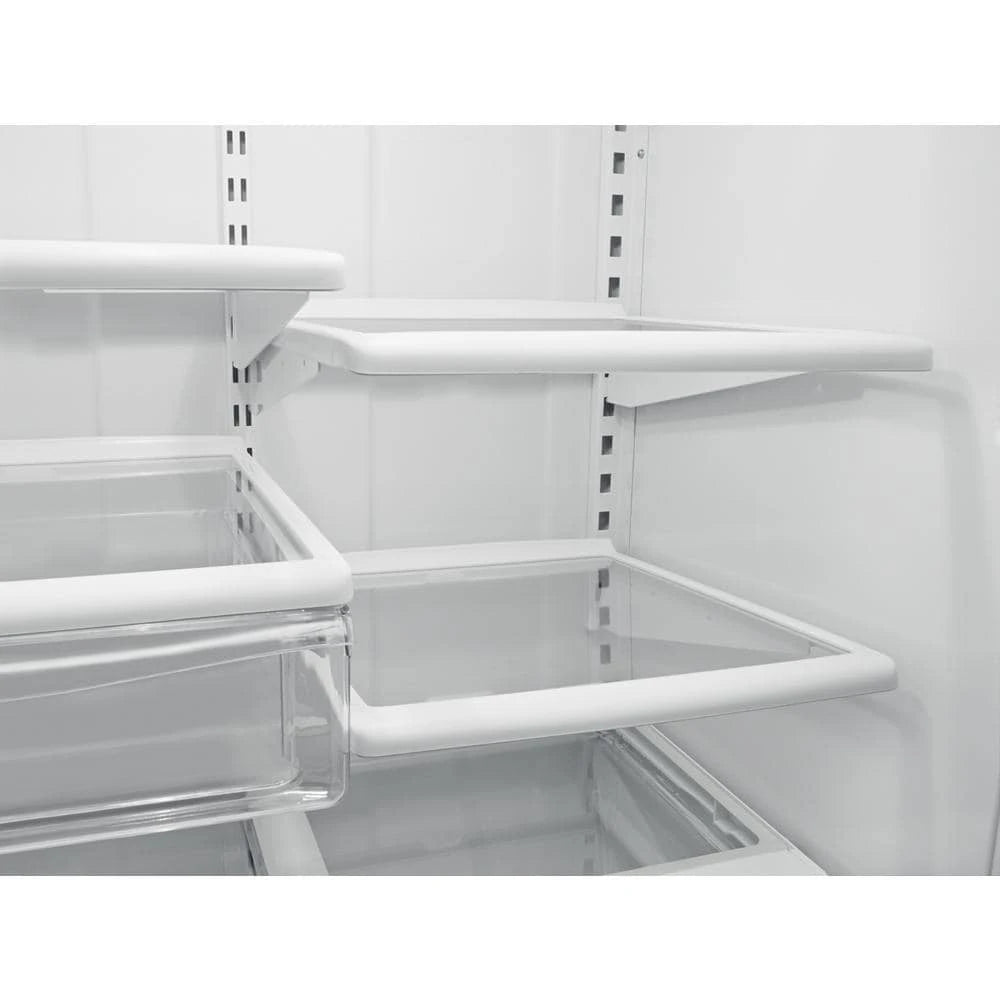 33-inches wide Bottom-Freezer Refrigerator with SpillGuard??? Glass Shelves - 22 cu. ft - (WRB322DMBW) - WHIRLPOOL