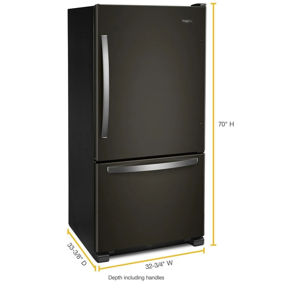 33-inch wide Bottom-Freezer Refrigerator - 22 cu. ft. - (WRB322DMHV) - WHIRLPOOL