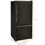 33-inch wide Bottom-Freezer Refrigerator - 22 cu. ft. - (WRB322DMHV) - WHIRLPOOL