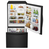 30-inches wide Bottom-Freezer Refrigerator with SpillGuard??? Glass Shelves - 18.7 cu. ft. - (WRB329DMBB) - WHIRLPOOL
