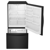 30-inches wide Bottom-Freezer Refrigerator with SpillGuard??? Glass Shelves - 18.7 cu. ft. - (WRB329DMBB) - WHIRLPOOL