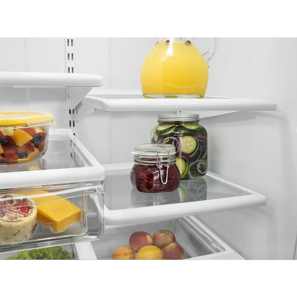 30-inches wide Bottom-Freezer Refrigerator with SpillGuard??? Glass Shelves - 18.7 cu. ft. - (WRB329DMBW) - WHIRLPOOL