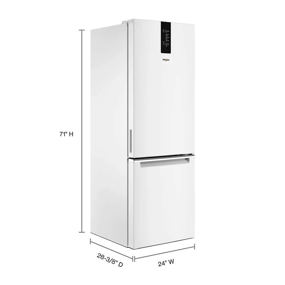 24-inch Wide Garage-Ready Bottom-Freezer Refrigerator - 12.9 cu. ft. - (WRB533CZJW) - WHIRLPOOL