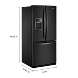 30-inch Wide French Door Refrigerator - 20 cu. ft. - (WRF560SEHB)