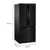 30-inch Wide French Door Refrigerator - 20 cu. ft. - (WRF560SMHB)