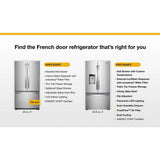 36-Inch Wide Counter-Depth French Door Bottom Mount Refrigerator - 20 cu. ft. - (WRFC2036RB)
