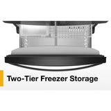 36-Inch Wide Counter-Depth French Door Bottom Mount Refrigerator - 20 cu. ft. - (WRFC2036RB)