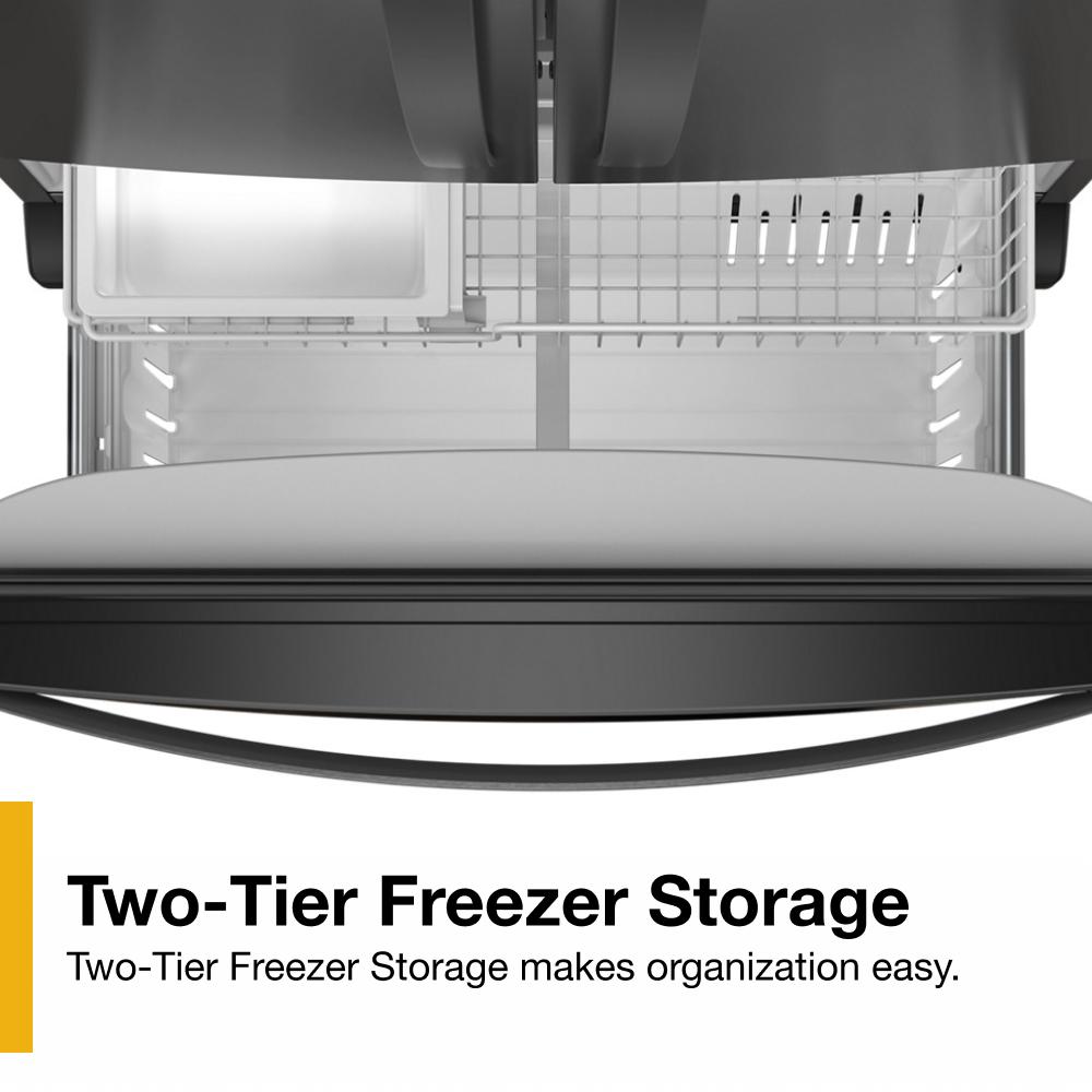 36-Inch Wide Counter-Depth French Door Bottom Mount Refrigerator - 20 cu. ft. - (WRFC2036RB)