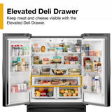36-Inch Wide Counter-Depth French Door Bottom Mount Refrigerator - 20 cu. ft. - (WRFC2036RB)