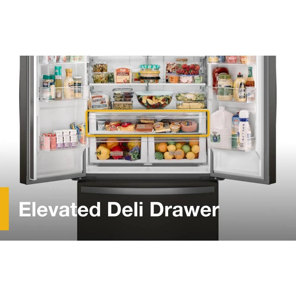 36-Inch Wide Counter-Depth French Door Bottom Mount Refrigerator - 20 cu. ft. - (WRFC2036RV)
