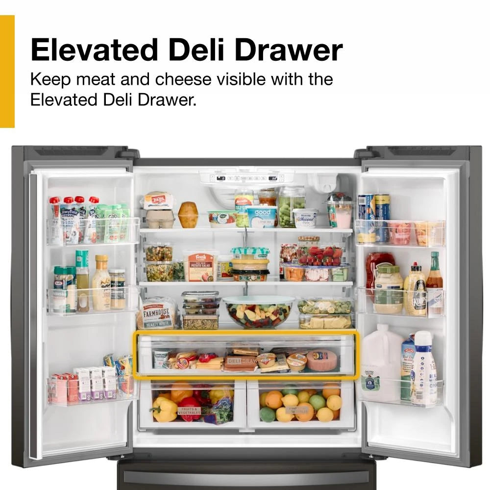 36-Inch Wide Counter-Depth French Door Bottom Mount Refrigerator - 20 cu. ft. - (WRFC2036RV)