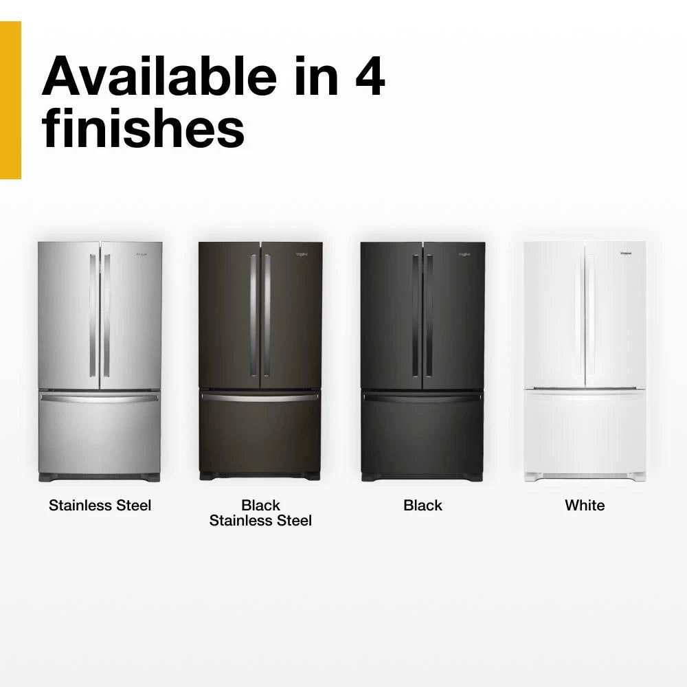36-Inch Wide Counter-Depth French Door Bottom Mount Refrigerator - 20 cu. ft. - (WRFC2036RV)