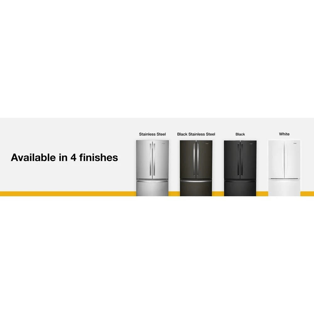 36-Inch Wide Counter-Depth French Door Bottom Mount Refrigerator - 20 cu. ft. - (WRFC2036RV)