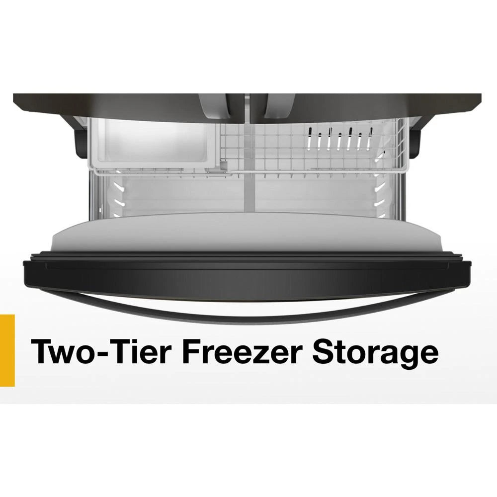 36-Inch Wide Counter-Depth French Door Bottom Mount Refrigerator - 20 cu. ft. - (WRFC2036RV)