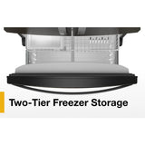 36-Inch Wide Counter-Depth French Door Bottom Mount Refrigerator - 20 cu. ft. - (WRFC2036RV)