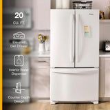 36-Inch Wide Counter-Depth French Door Bottom Mount Refrigerator - 20 cu. ft. - (WRFC2036RW)