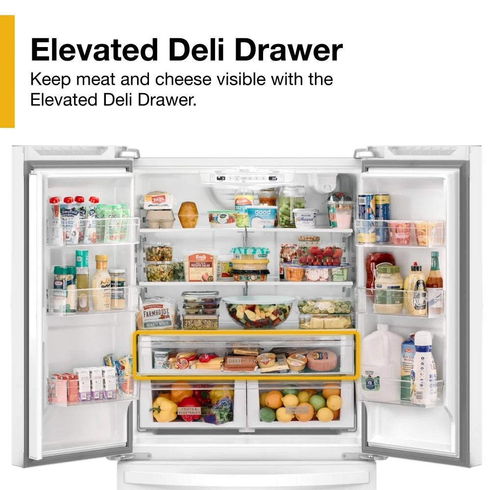 36-Inch Wide Counter-Depth French Door Bottom Mount Refrigerator - 20 cu. ft. - (WRFC2036RW)