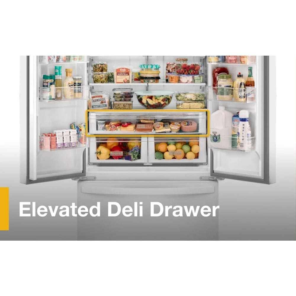 36-Inch Wide Counter-Depth French Door Bottom Mount Refrigerator - 20 cu. ft. - (WRFC2036RW)