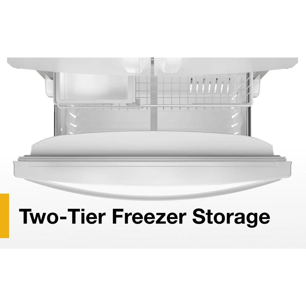 36-Inch Wide Counter-Depth French Door Bottom Mount Refrigerator - 20 cu. ft. - (WRFC2036RW)