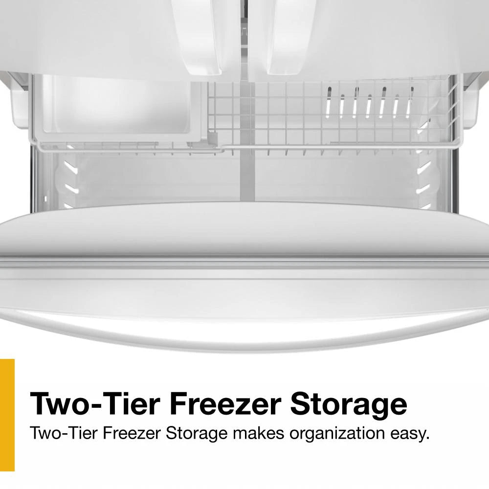 36-Inch Wide Counter-Depth French Door Bottom Mount Refrigerator - 20 cu. ft. - (WRFC2036RW)