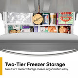 36-Inch Wide Counter-Depth French Door Bottom Mount Refrigerator - 20 cu. ft. - (WRFC2036RZ)