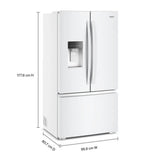 36-inch Wide French Door Refrigerator with In-Door Water & Ice - 23 cu. ft. - (WRFC5036RW)