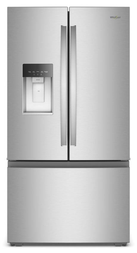 Whirlpool WRFC7036RZ 36-inch counter-depth French door refrigerator in Fingerprint-Resistant Stainless