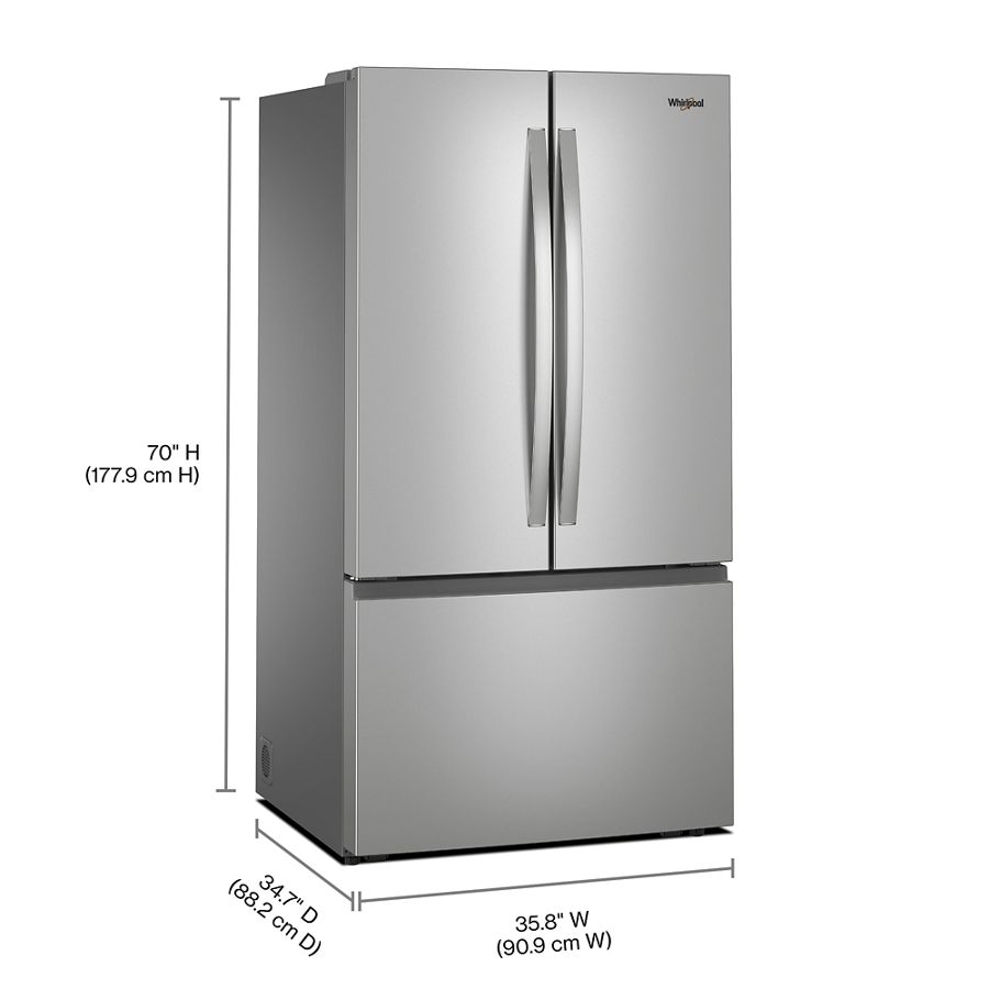 36-Inch French Door Refrigerator with Interior Water Dispenser - 31 cu. ft. - (WRFF3336SZ)