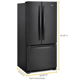33-inch Wide French Door Refrigerator - 22 cu. ft. - (WRFF5333PB) - WHIRLPOOL