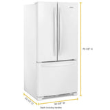 33-inch Wide French Door Refrigerator - 22 cu. ft. - (WRFF5333PW) - WHIRLPOOL
