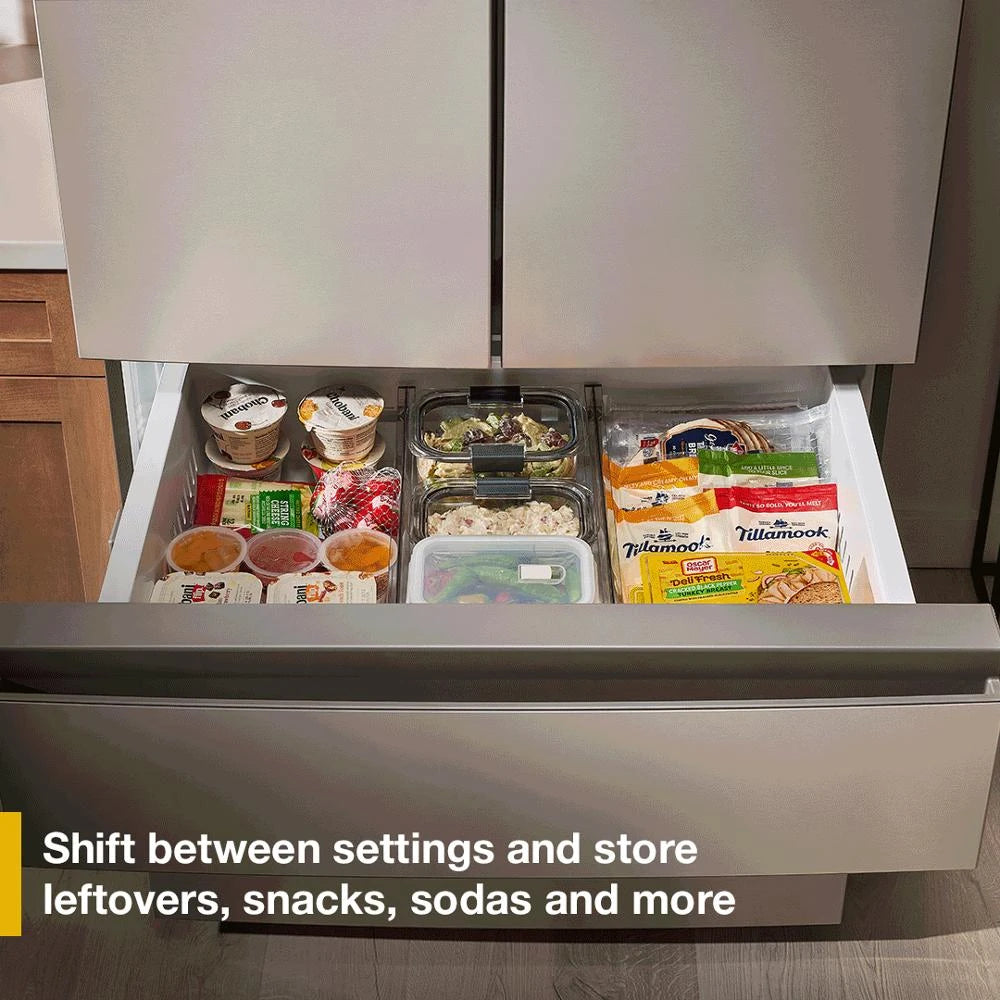 Whirlpool® 30 Cu. Ft. Family-Sized Capacity French Door Refrigerator with Flexible Temperature Drawer - (WRMF3336SV)