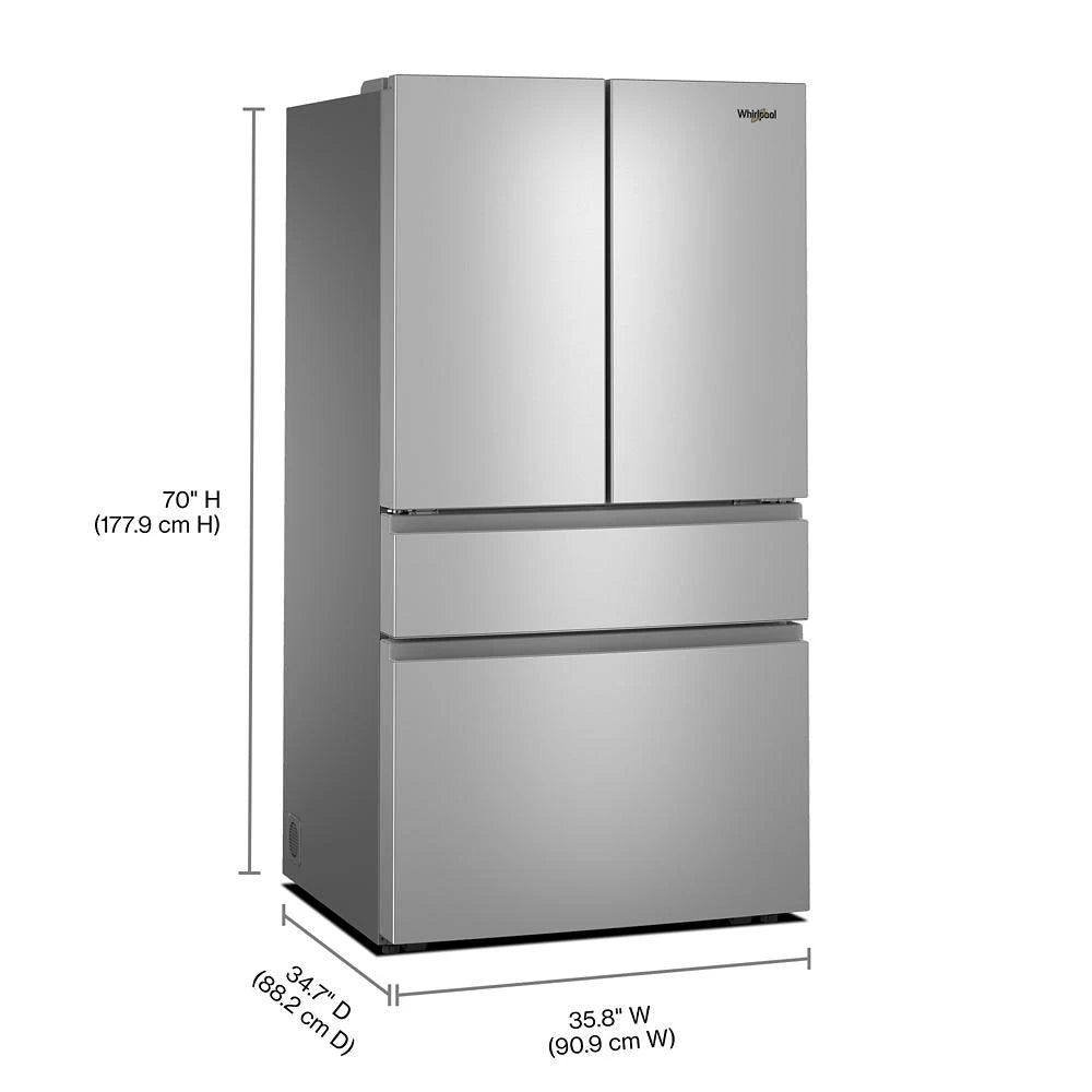 Whirlpool® 30 Cu. Ft. Family-Sized Capacity French Door Refrigerator with Flexible Temperature Drawer - (WRMF3336SZ)