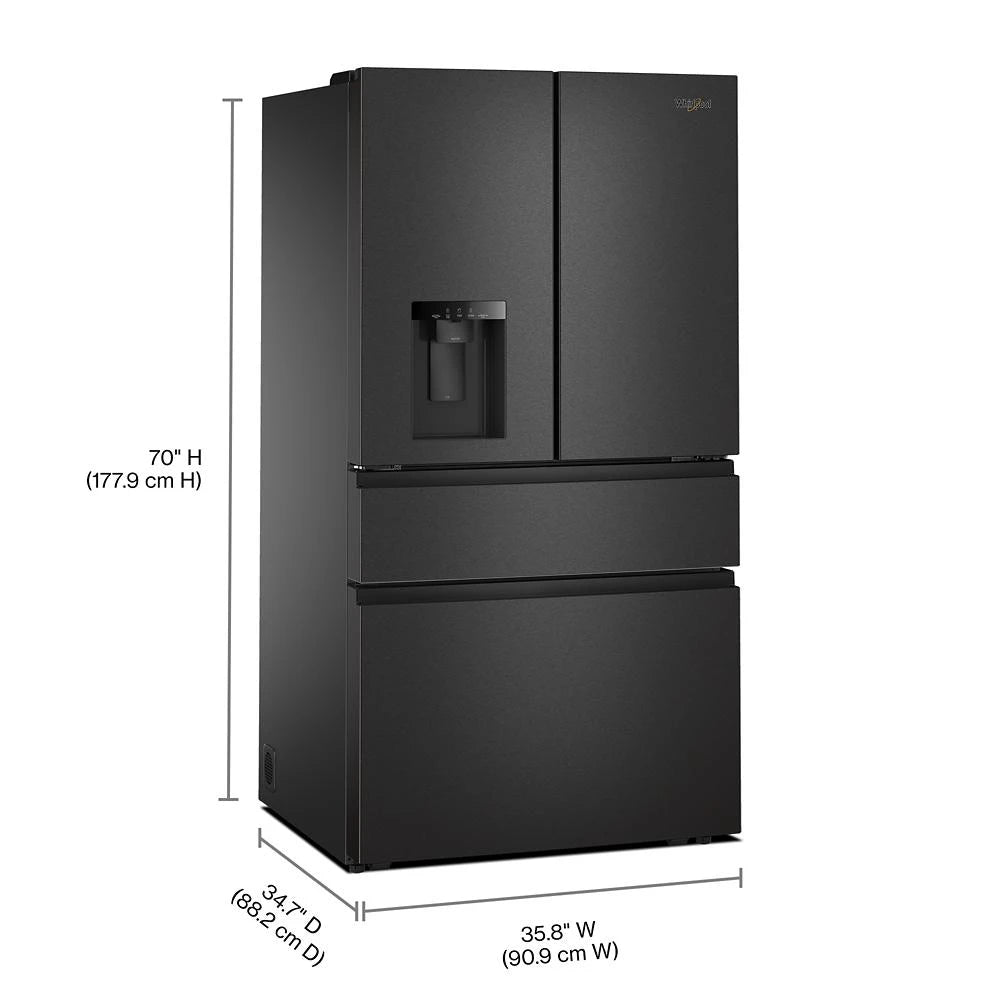Whirlpool® 29 Cu. Ft. Family-Sized Capacity French Door Refrigerator with Flexible Temperature Drawer - (WRMF3536SV)