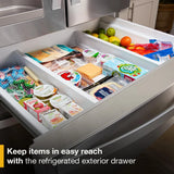36-Inch Wide French Door Bottom Mount Refrigerator - 25 cu. ft. - (WRMF3636RB)