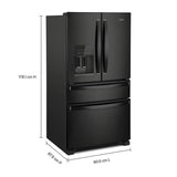 36-Inch Wide French Door Bottom Mount Refrigerator - 25 cu. ft. - (WRMF3636RB)