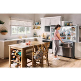 36-Inch Wide French Door Bottom Mount Refrigerator - 25 cu. ft. - (WRMF3636RB)