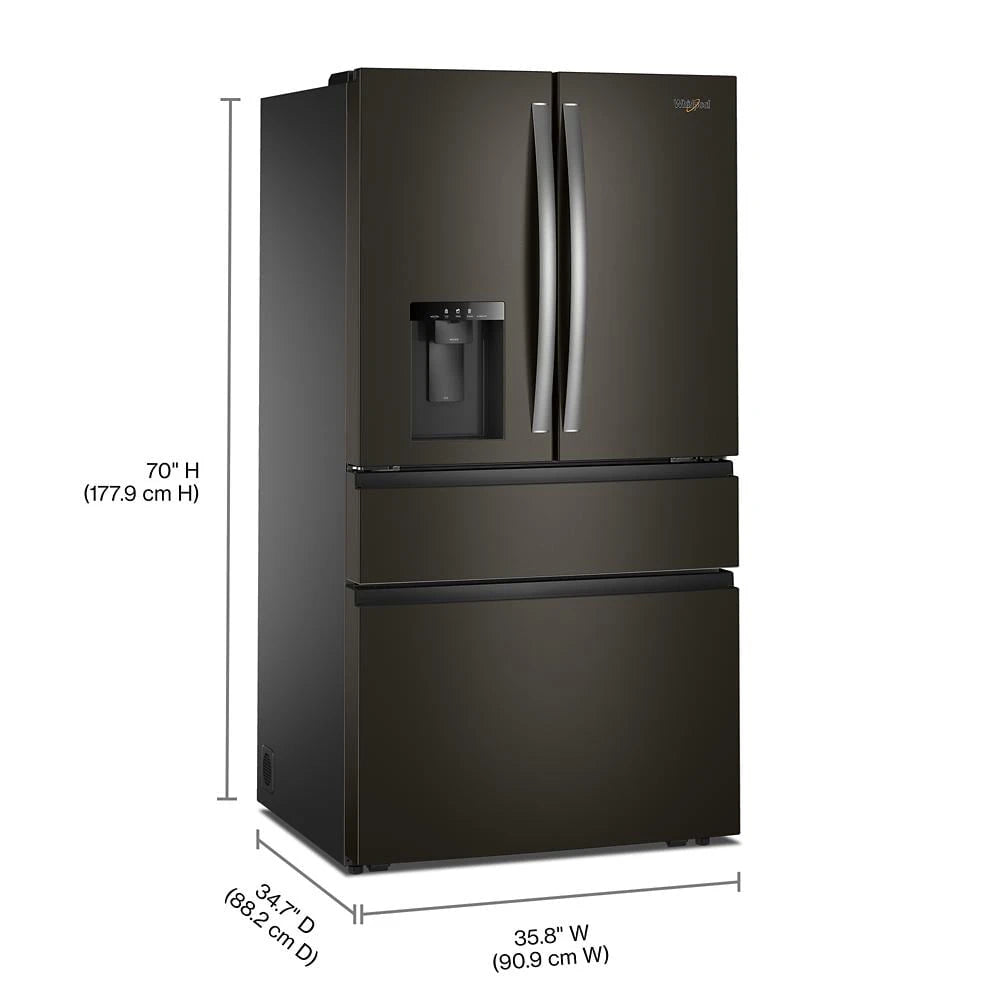 Whirlpool® 29 Cu. Ft. Family-Sized Capacity French Door Refrigerator with Flexible Temperature Drawer - (WRMF3636SV)