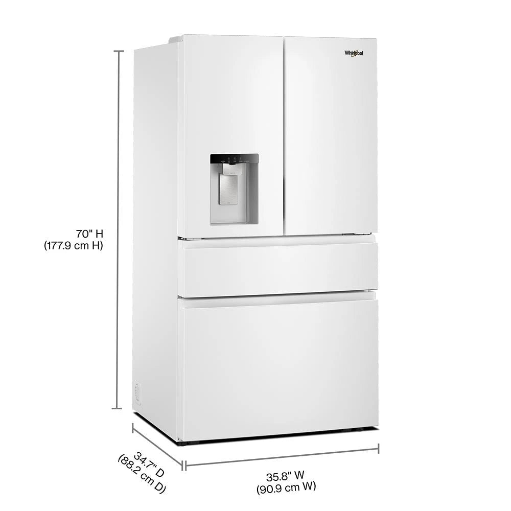 Whirlpool® 29 Cu. Ft. Family-Sized Capacity French Door Refrigerator with Flexible Temperature Drawer - (WRMF3736SW)
