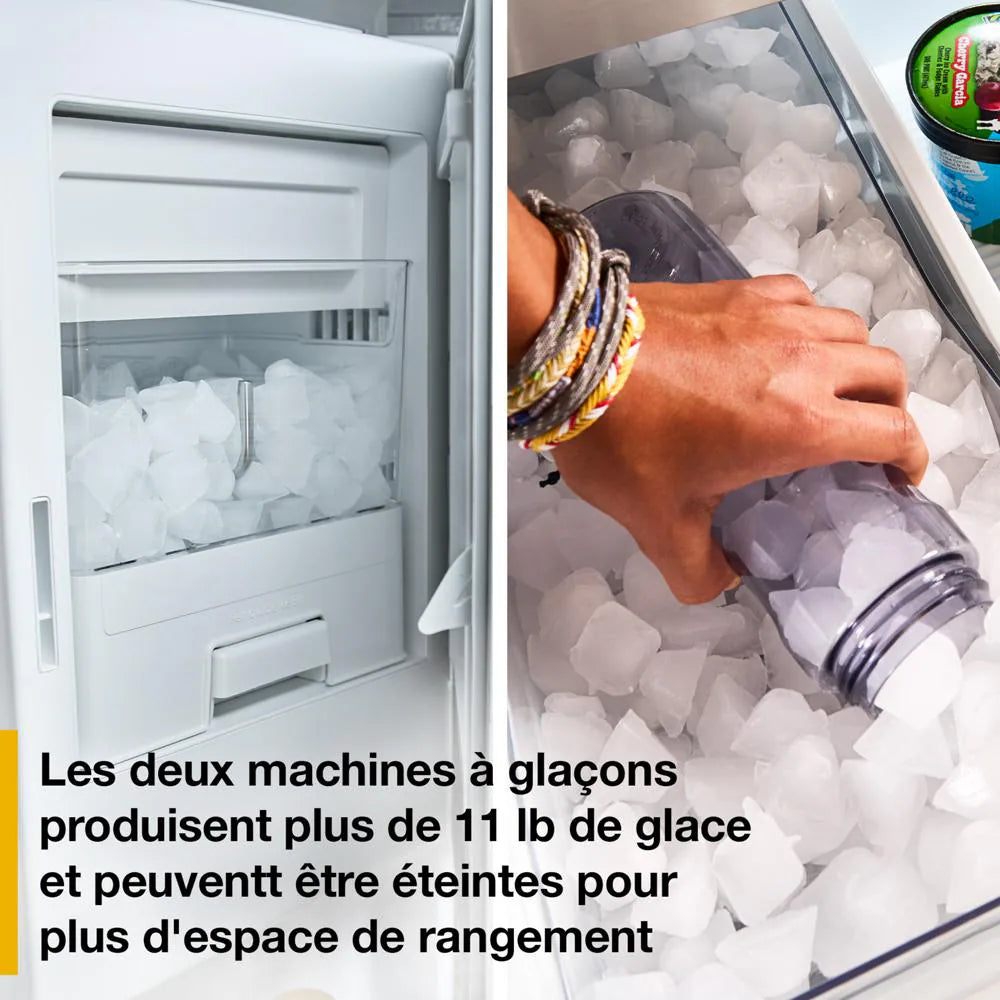 Whirlpool® 29 Cu. Ft. Family-Sized Capacity French Door Refrigerator with Flexible Temperature Drawer - (WRMF3736SW)
