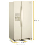 33-inch Wide Side-by-Side Refrigerator - 21 cu. ft. - (WRS311SDHT)
