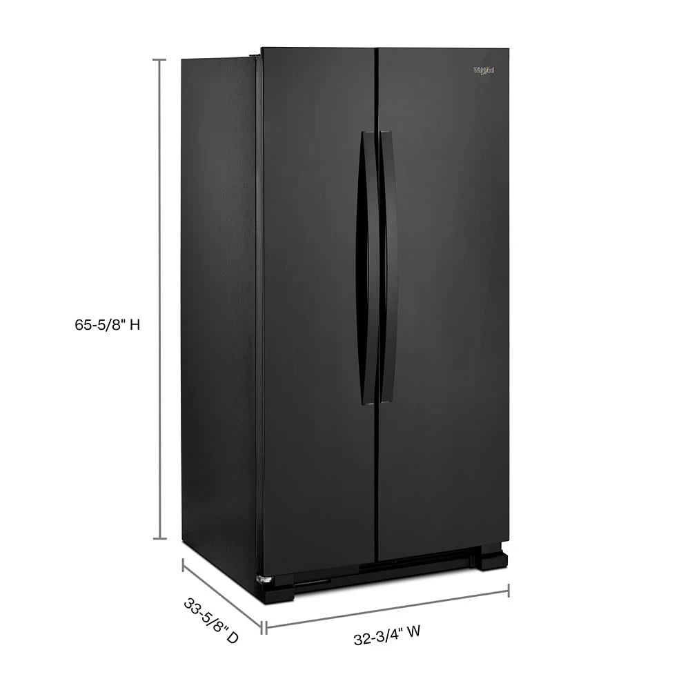 33-inch Wide Side-by-Side Refrigerator - 22 cu. ft. - (WRS312SNHB)