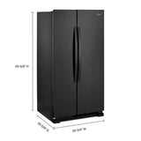 33-inch Wide Side-by-Side Refrigerator - 22 cu. ft. - (WRS312SNHB)
